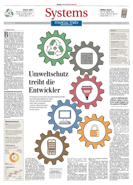 Titelblatt der Umwelt-Beilage